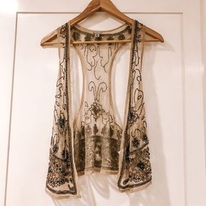 Beaded Boho Vest from Urban Outfitters